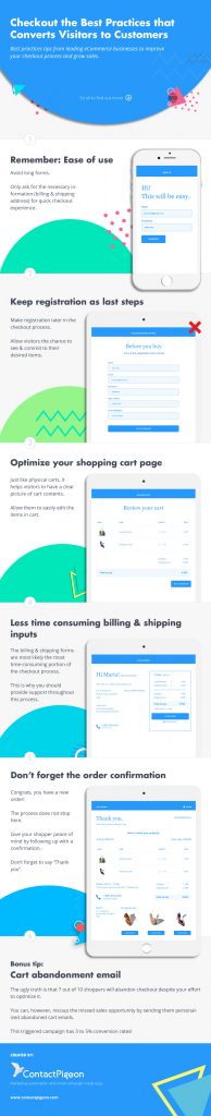 The ECommerce Checkout Best Practices Infographic - ContactPigeon | Blog