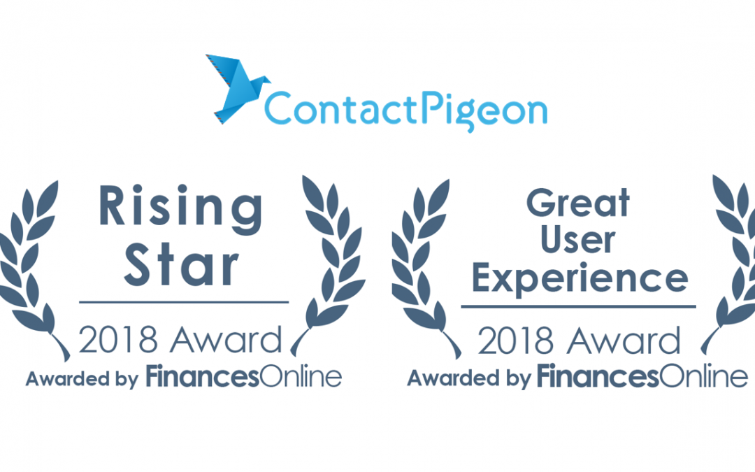 FinancesOnline Reviews named ContactPigeon as Rising Star 2018 in Marketing Automation Software