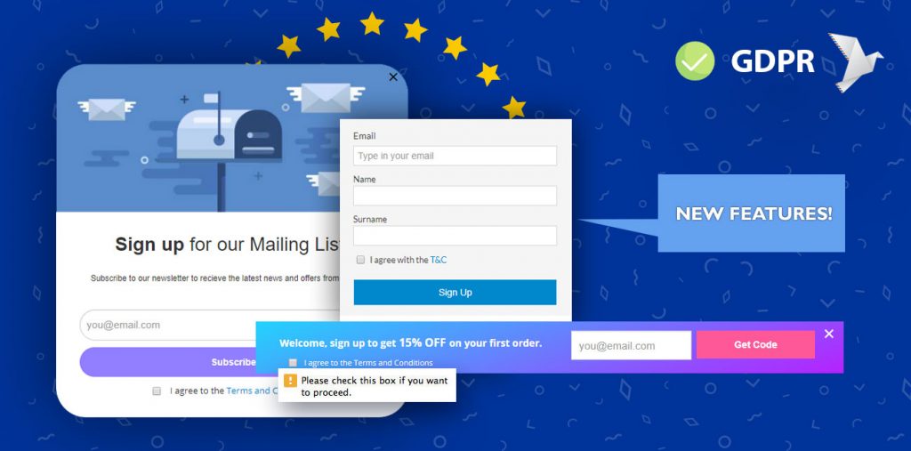 ContactPigeon GDPR Ready Signup Forms