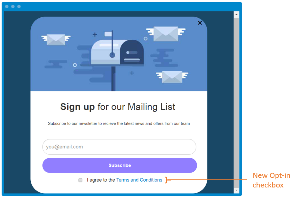 Opt-in Checkbox on Signup Forms