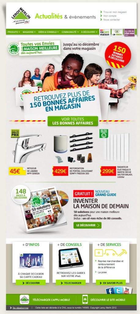 Leroy Merlin's email marketing