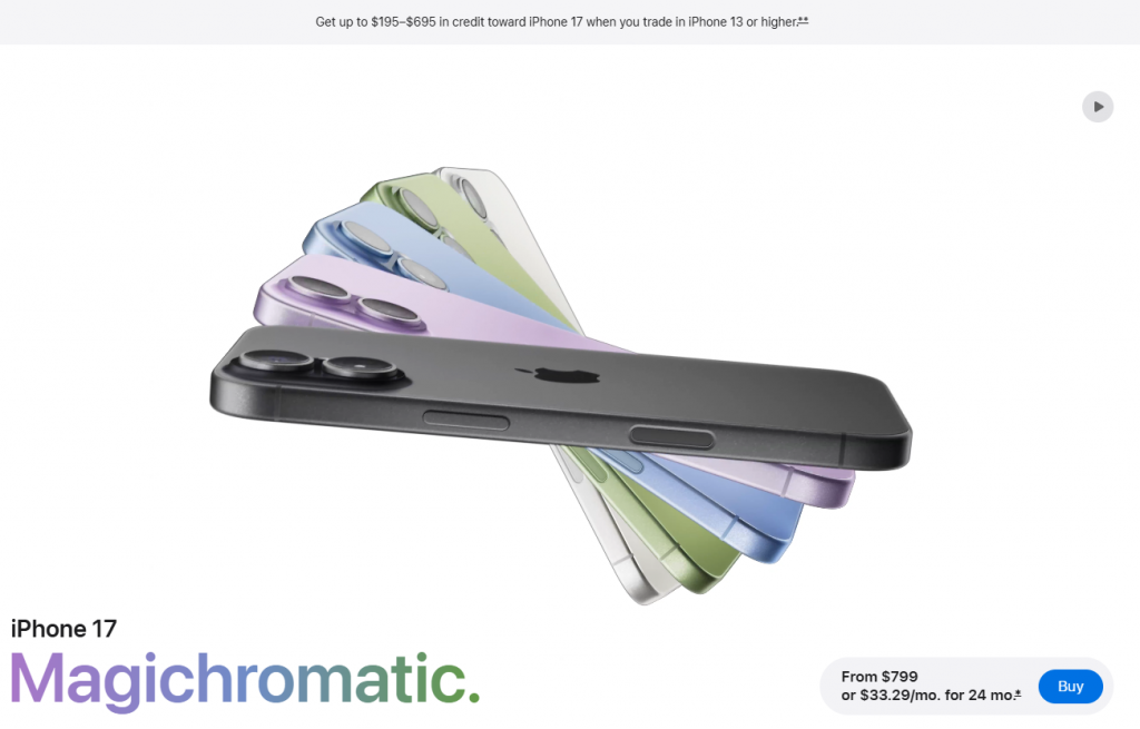 Apple Product Page