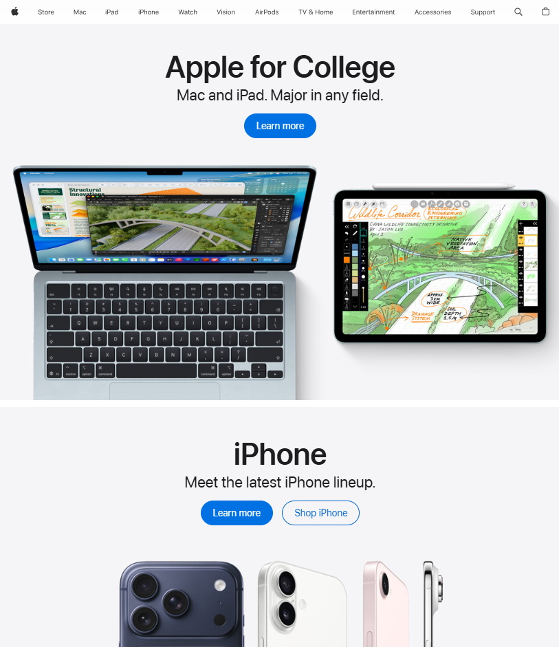 Apple's Home Page