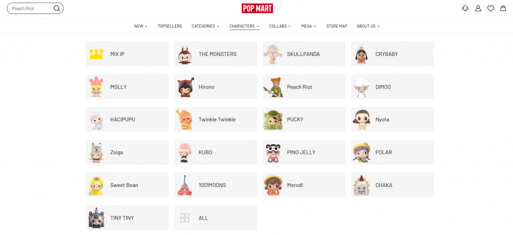 Pop Mart category pghe